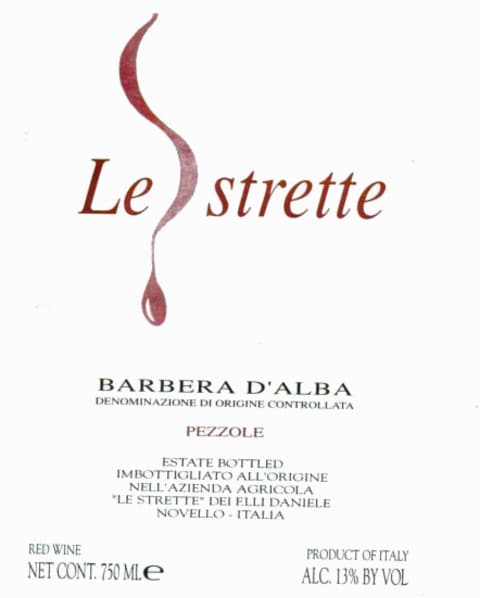 Azienda Agricola Le Strette dei Fratelli Daniele Pezzole 2003 Front Label
