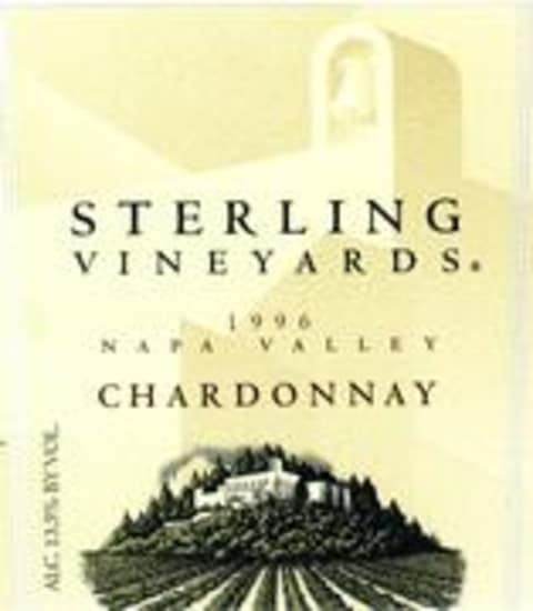 Flat front label of wine