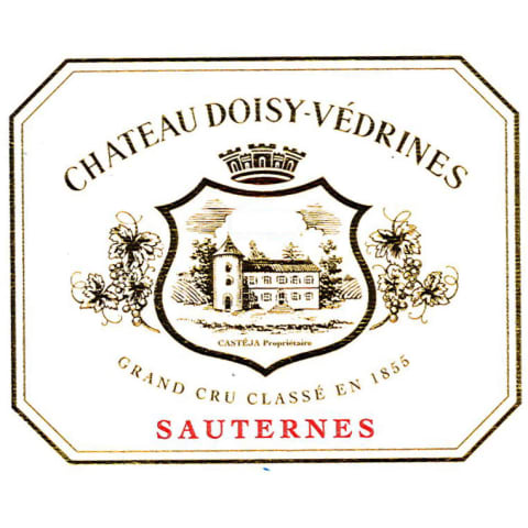Chateau Doisy Vedrines Sauternes (375ML half-bottle) 2016 Front Label