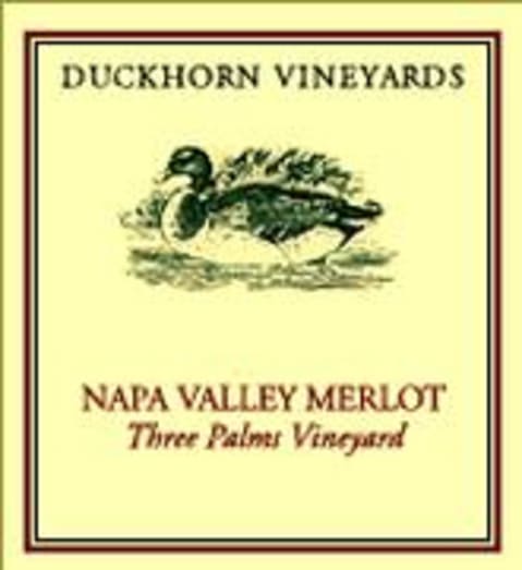 Duckhorn Three Palms Merlot 1998 Front Label