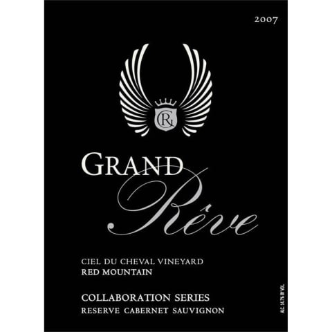 Grand Reve Collaboration Series Reserve Cabernet Sauvignon 2007 Front Label