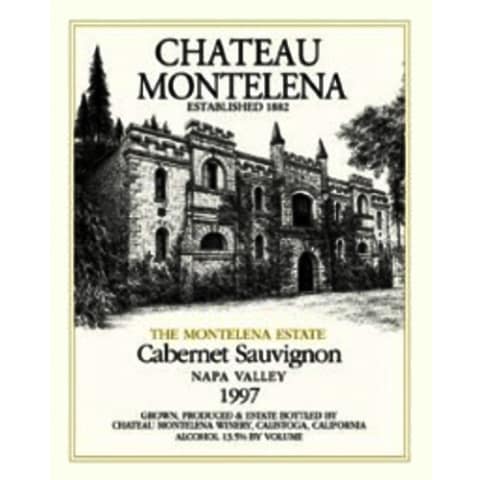 Flat front label of wine