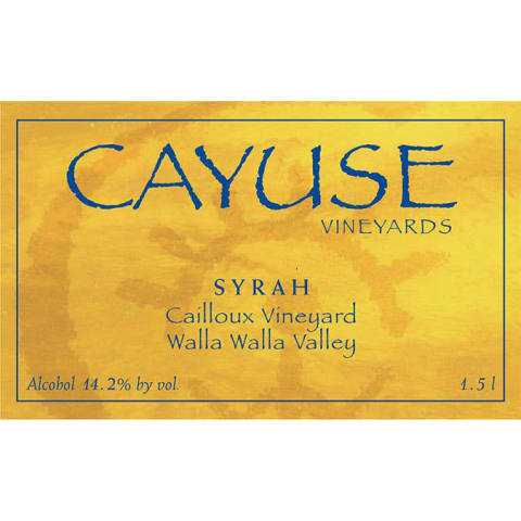 Cayuse Cailloux Syrah 2001 Front Label