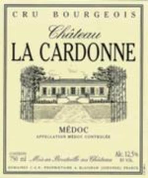 Flat front label of wine