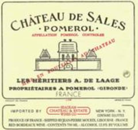 Chateau de Sales 1995 Front Label