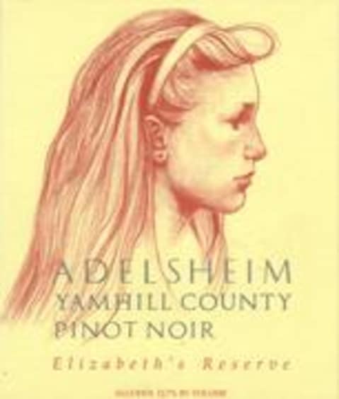 Adelsheim Elizabeth's Reserve Pinot Noir 1998 Front Label