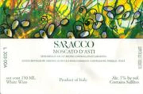 Saracco Moscato d'Asti 2000 Front Label