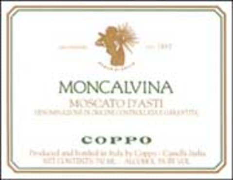 Flat front label of wine