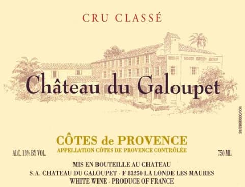 Chateau Galoupet Cotes de Provence Blanc 2009