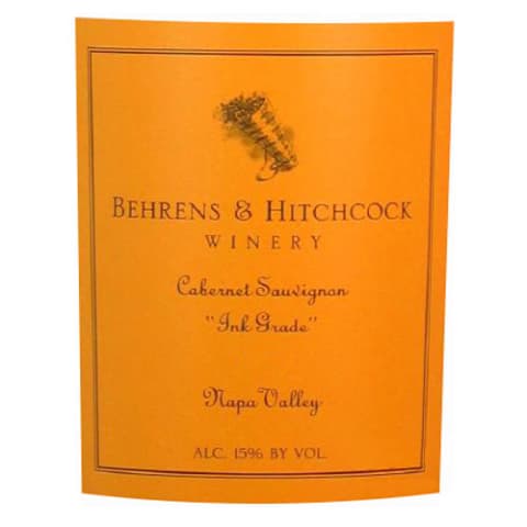 Behrens & Hitchcock Ink Grade Cabernet Sauvignon (1.5 Liter Magnum) 1999 Front Label