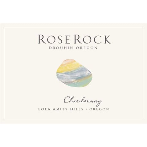 Flat front label of wine
