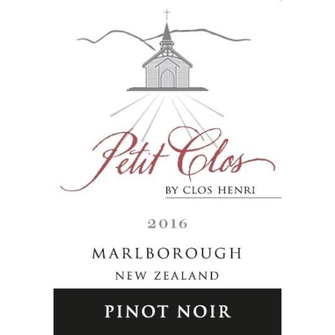 Flat front label of wine