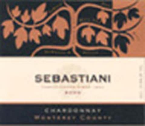 Flat front label of wine