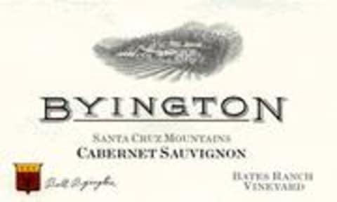 Byington Cabernet Sauvignon Santa Cruz 1998 Front Label