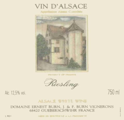 Dom. Ernest Burn Riesling 2005 Front Label