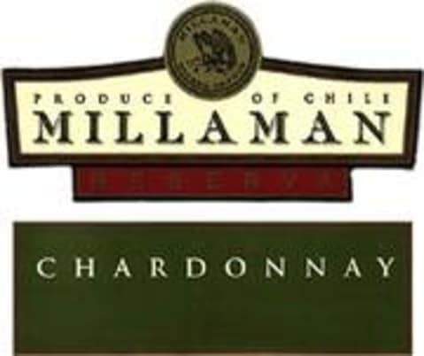 Flat front label of wine