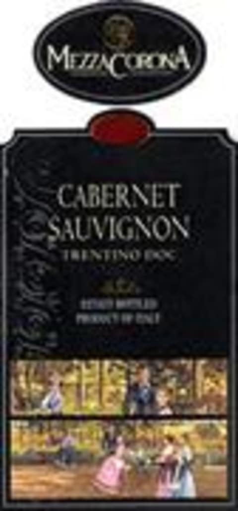 Flat front label of wine