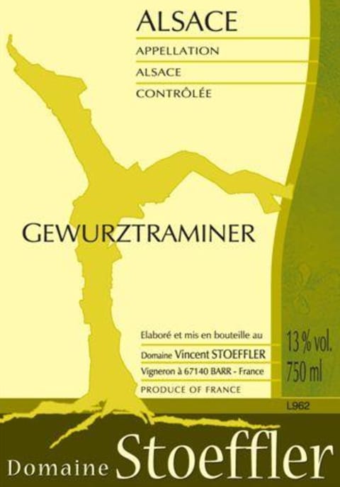 Domaine Stoeffler Gewurztraminer 2008 Front Label