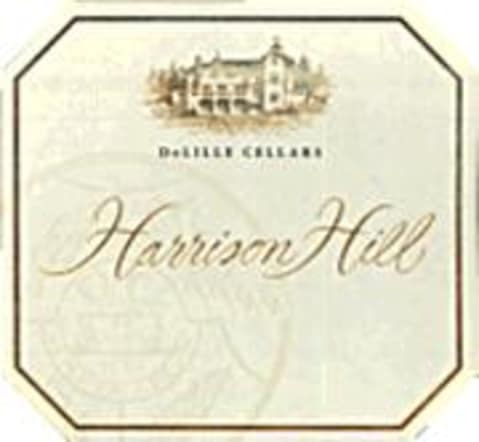 Flat front label of wine