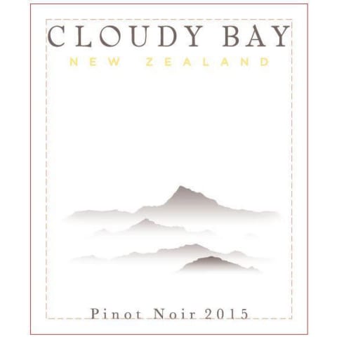 Flat front label of wine
