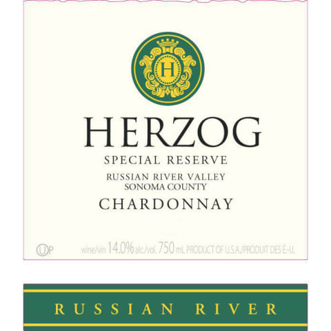 Baron Herzog Russian River Chardonnay (OU Kosher) 2015 Front Label