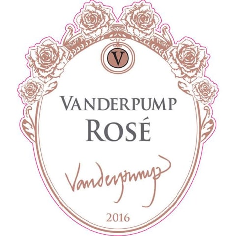 Flat front label of wine