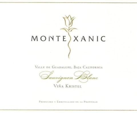 Flat front label of wine