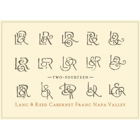 Flat front label of wine