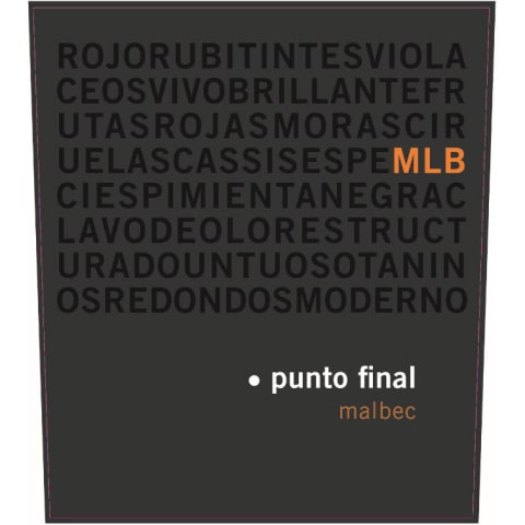 Bodegas Renacer Punto Final Malbec Classico 2017 Front Label