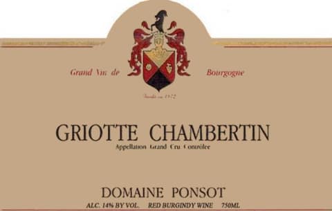 Domaine Ponsot Griotte-Chambertin 2011 Front Label