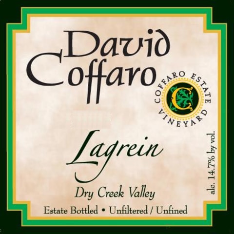 David Coffaro Estate Vineyard Lagrein 2013 Front Label
