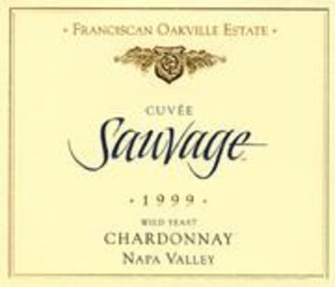 Franciscan Estate Cuvee Sauvage Chardonnay 1999 Front Label