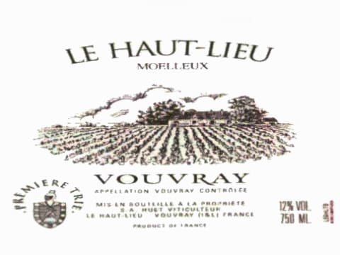 Domaine Huet Vouvray Moelleux Le Haut-Lieu 1989 Front Label
