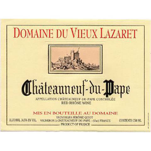 Domaine Du Vieux Lazaret Chateauneuf Du Pape 375ml Half Bottle 15 Wine Com