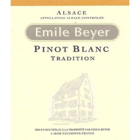Flat front label of wine