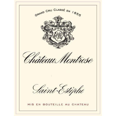 Flat front label of wine