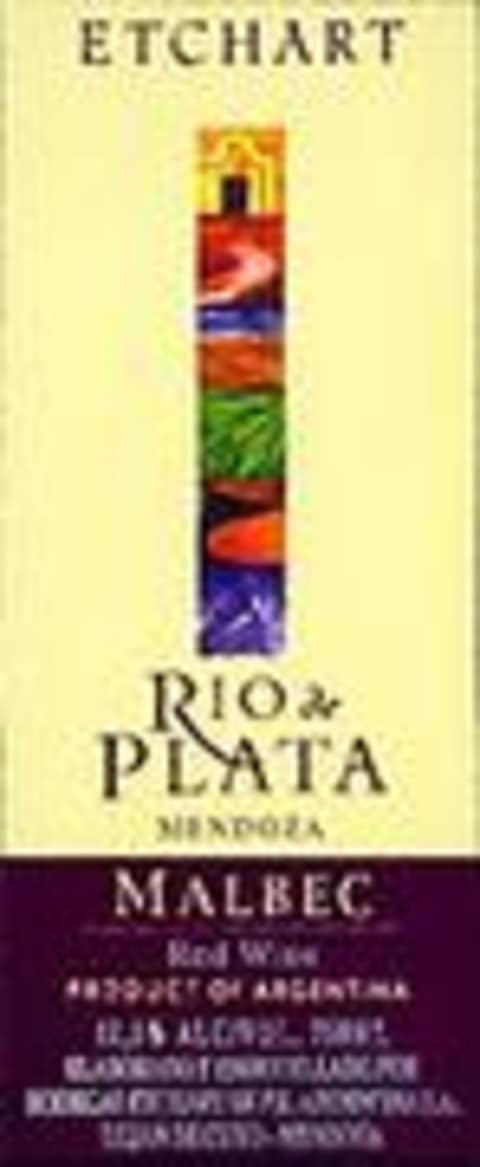 Flat front label of wine