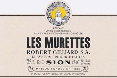 Flat front label of wine