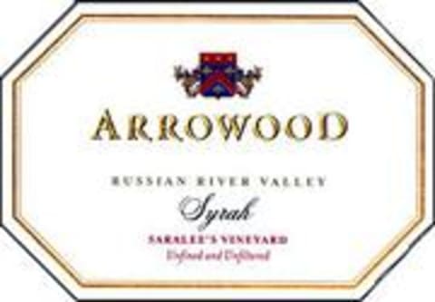 Arrowood Saralee's Vineyard Syrah 1999 Front Label