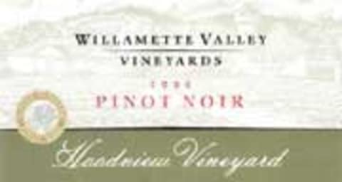 Flat front label of wine