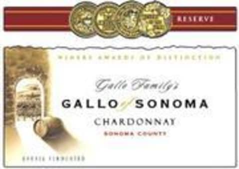Flat front label of wine