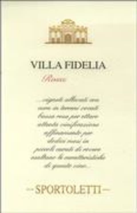 sportoletti villa fidelia rosso 2006 sportoletti villa fidelia rosso 2006