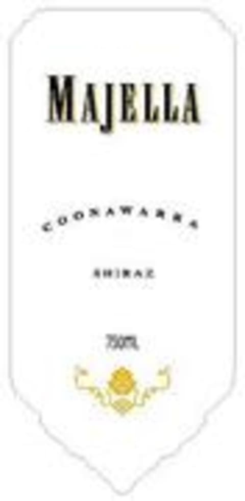 Flat front label of wine