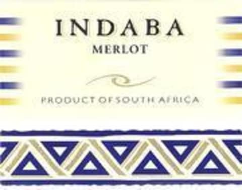 Indaba Merlot 2002 Front Label