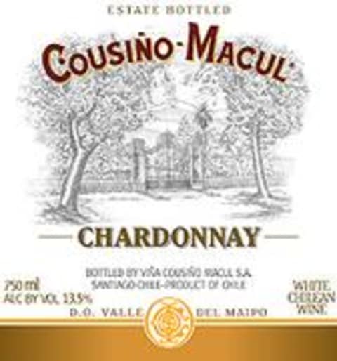 Flat front label of wine