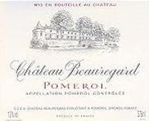 Flat front label of wine
