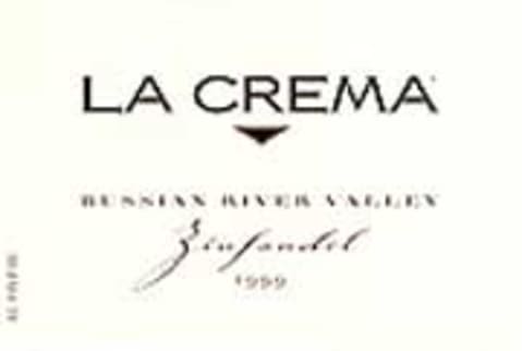 Flat front label of wine