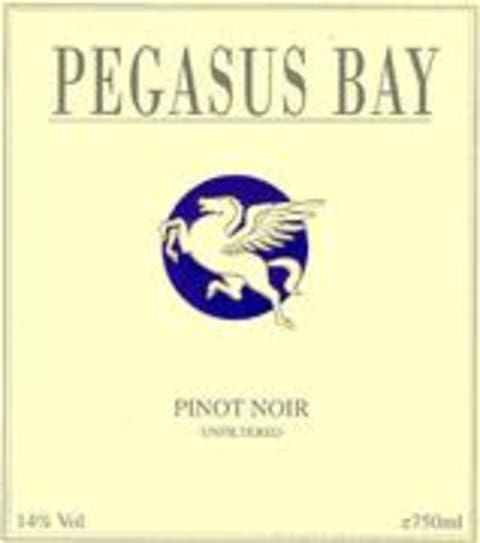 Flat front label of wine