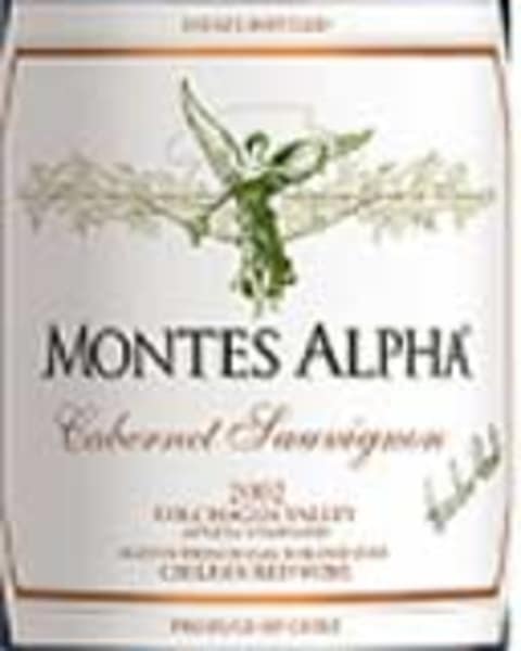 Flat front label of wine