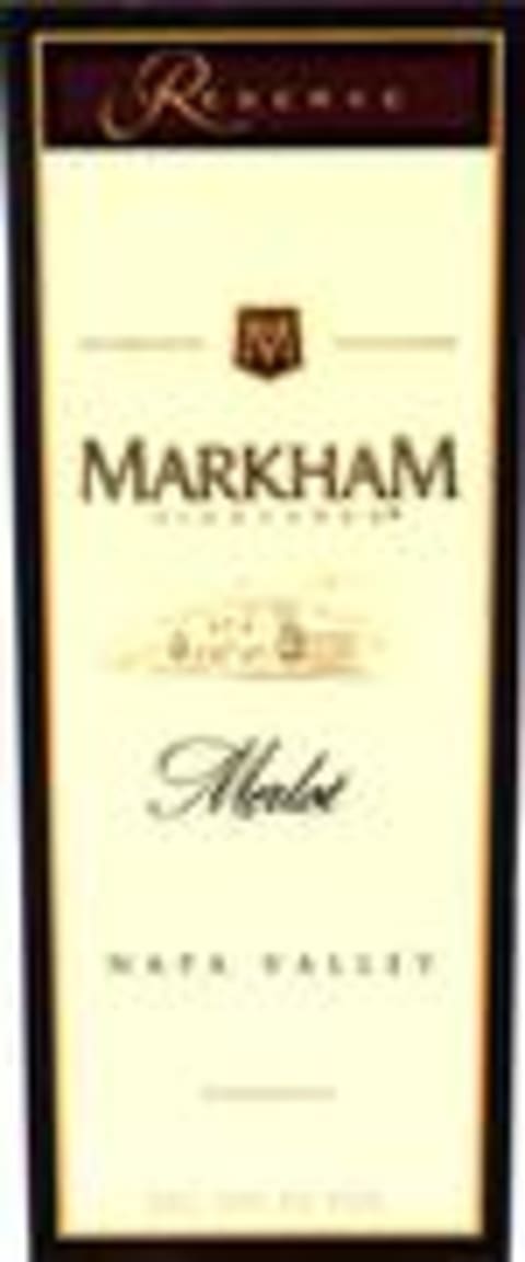 Markham Reserve Merlot 1996 Front Label